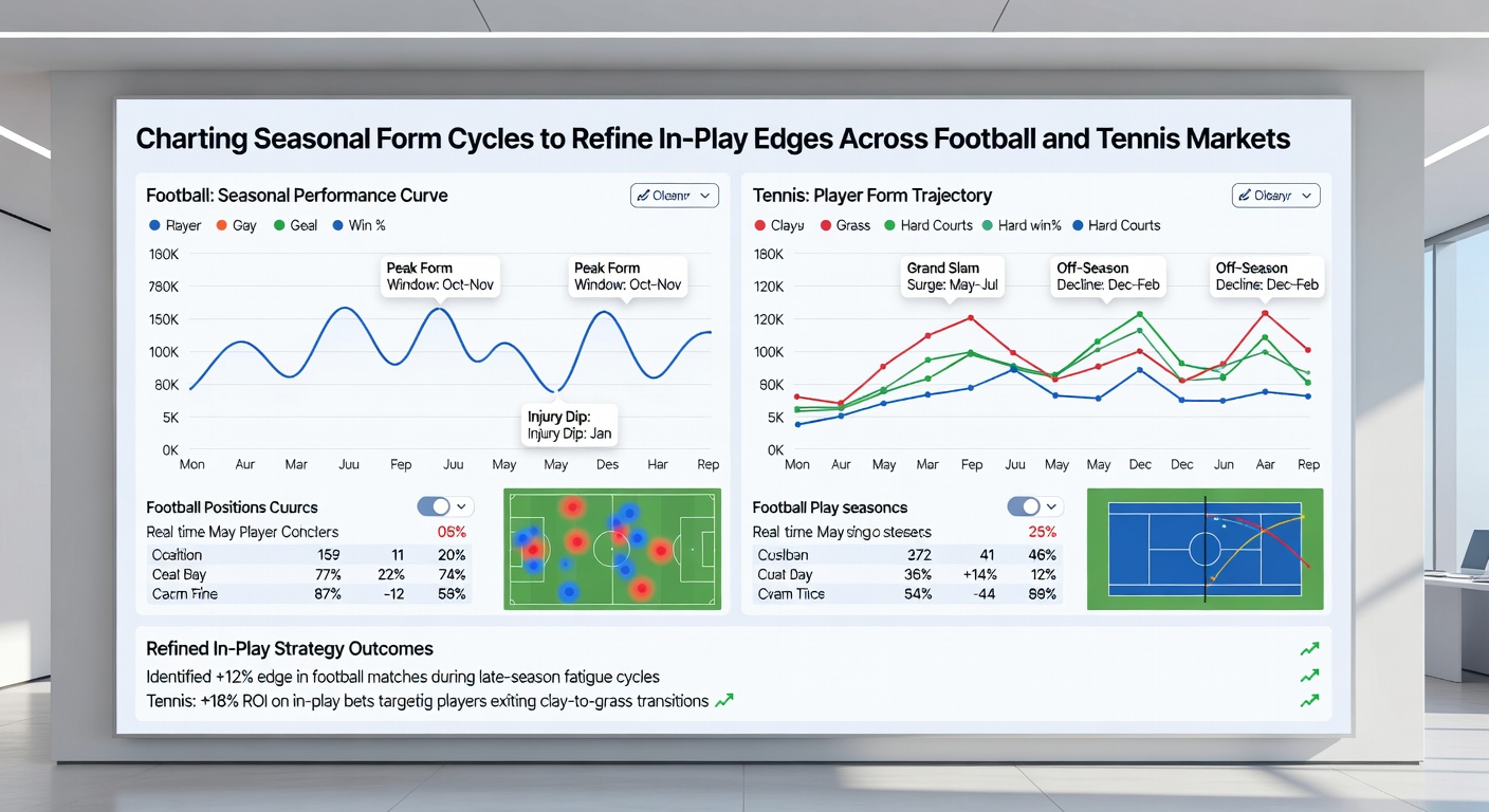 Tennis player tracking ball trajectory during a high-stakes match under seasonal form analysis