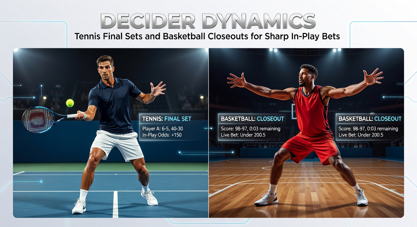 Tennis player serving intensely during a crucial final set tiebreak on clay court