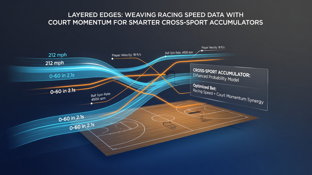 Detailed chart illustrating combined horse racing sectional speeds and tennis momentum curves for accumulator construction
