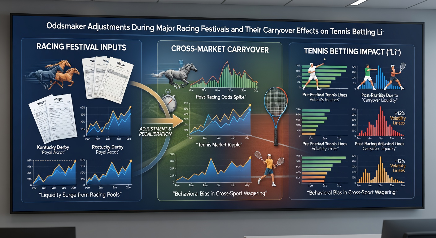 Tennis betting lines displayed alongside racing market updates on operator dashboards