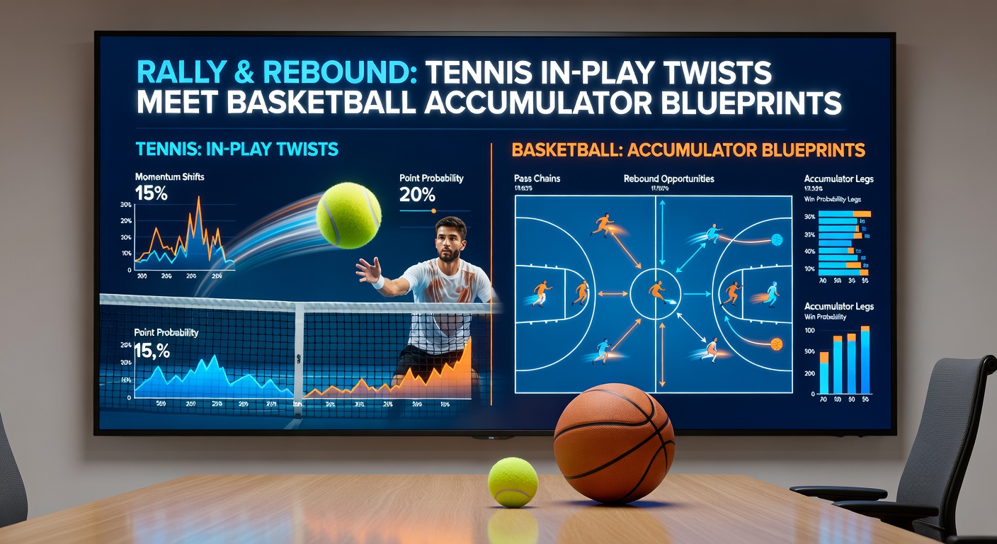 Basketball players battling for a crucial rebound during a high-stakes game, symbolizing accumulator bet building blocks