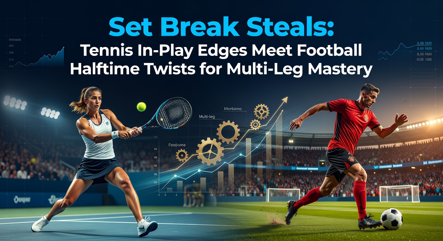 Dynamic tennis match showing a player celebrating a crucial set break point, with crowd in background